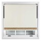 image 3 of FURNISHED Blackout Roller Blinds with Gold Glitter Trim Made to Measure | Cream | Cream | (W) 210cm x (L) 165cm