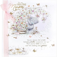 Bear In Lots Of Flowers Amazing Mum Mother's Day Boxed Card