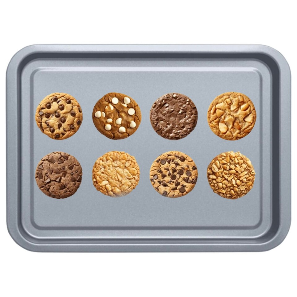 image 1 of 4 x Non-Stick 31cm Large Rectangular Easy Clean Oven Trays Dishwasher Safe