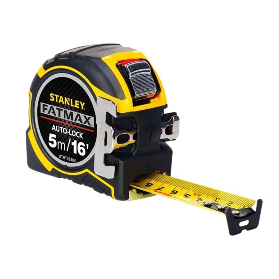 image 1 of Stanley Hand Tools Fatmax Autolock Pocket Tape - Multi Colour - 5m/16ft (Width 32mm)