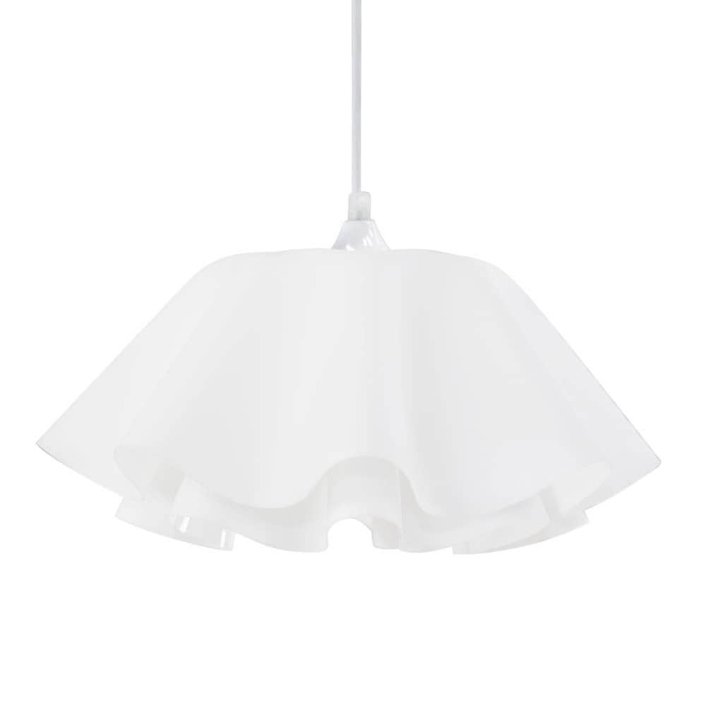 ValueLights Kumo White Acrylic Ceiling Light Fitting | Size: 16 inches