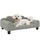 image 1 of Dog Sofa Bed, Cat Sofa with Backrest, Armrest, for Small Dogs, Grey | Grey | One Size