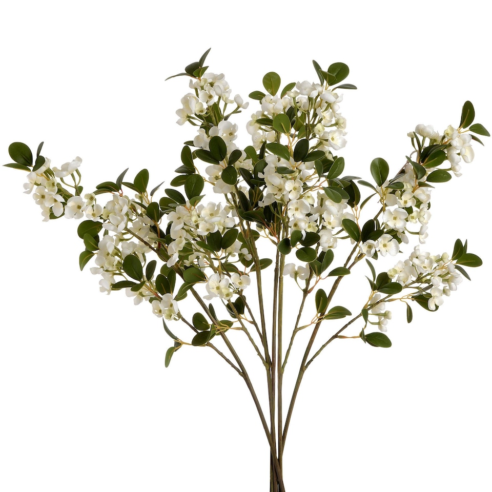 image 1 of Hill Interiors Artificial Spring Orange Flower - White - One Size