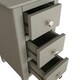 image 7 of Palma 3 Drawer Bedside Cabinet Pale Grey