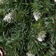 image 3 of 60cm Snow King Fir Hanging Christmas Wreath with Pinecones and 200 Tips in Green