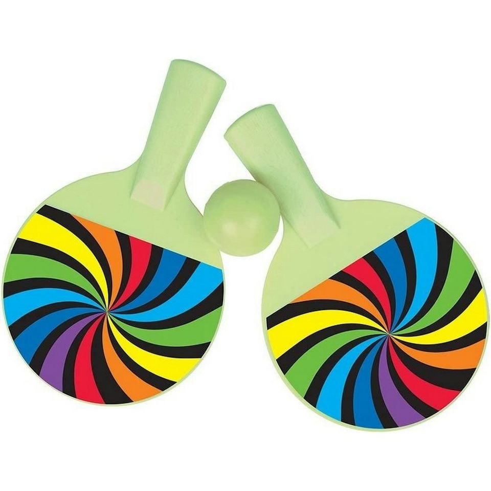 Unique Party Paddle Ball Set - Multicoloured - One Size