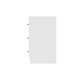 image 6 of FWStyle Chilton 3 Drawer Chest Of Drawers - White Gloss Front