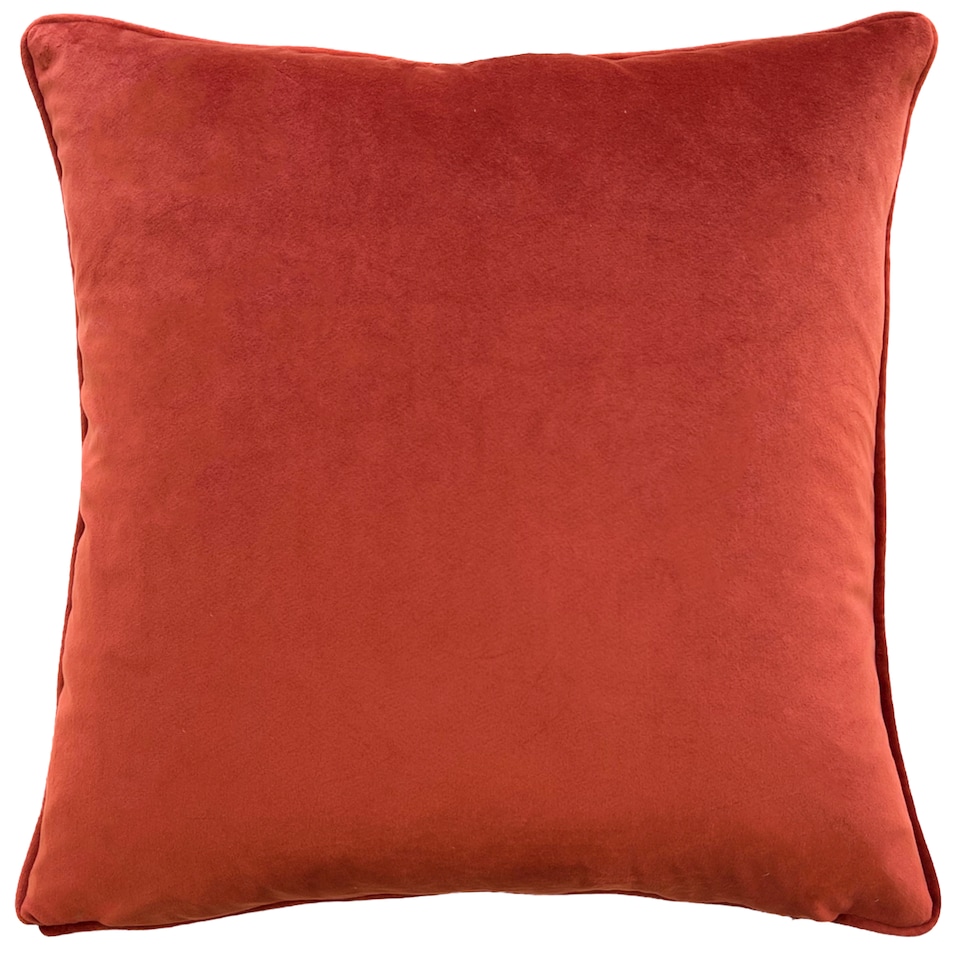 image 1 of Evans Lichfield Mirrored Robin Watercolour Printed Piped Cushion, Sunset, 43 x 43cm