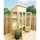 image 1 of 3 X 2 Pressure Treated Tongue And Groove Pent Mini Greenhouse (3' x 2' / 3ft x 2ft) (3x2)