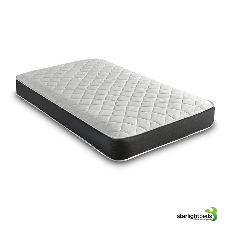 image 1 of Hybrid Mattress - Soft Feel, Memory Foam and Spring Support | Black | European King Size