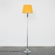 image 2 of ValueLights Faulkner Modern Polished Chrome Spindle Design Floor Lamp Base Yellow