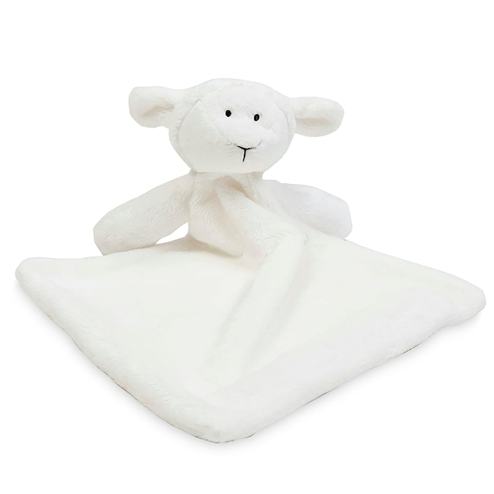 image 1 of Mumbles Unisex Lamb Snuggy Plush Fleece Comforter / Blanket - Cream - M