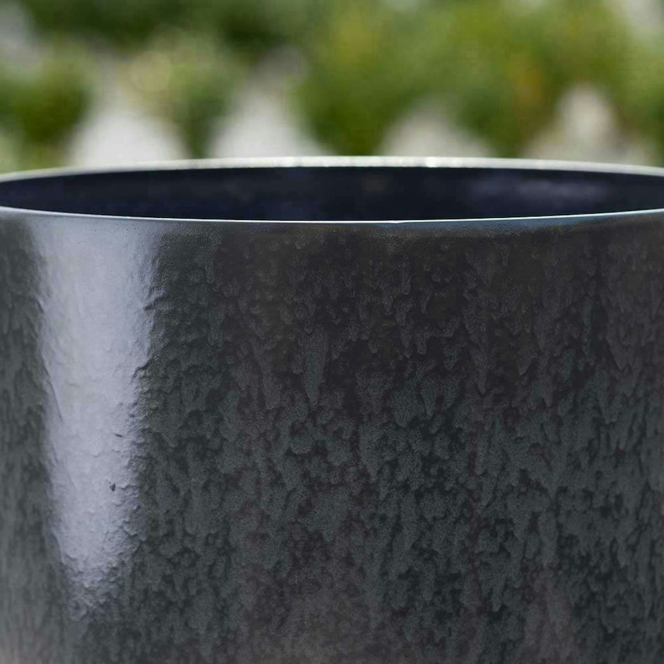 image 1 of Primrose Garden Tall Round Flower Plant Pot Planter Grey 43 x 35 x 35cm