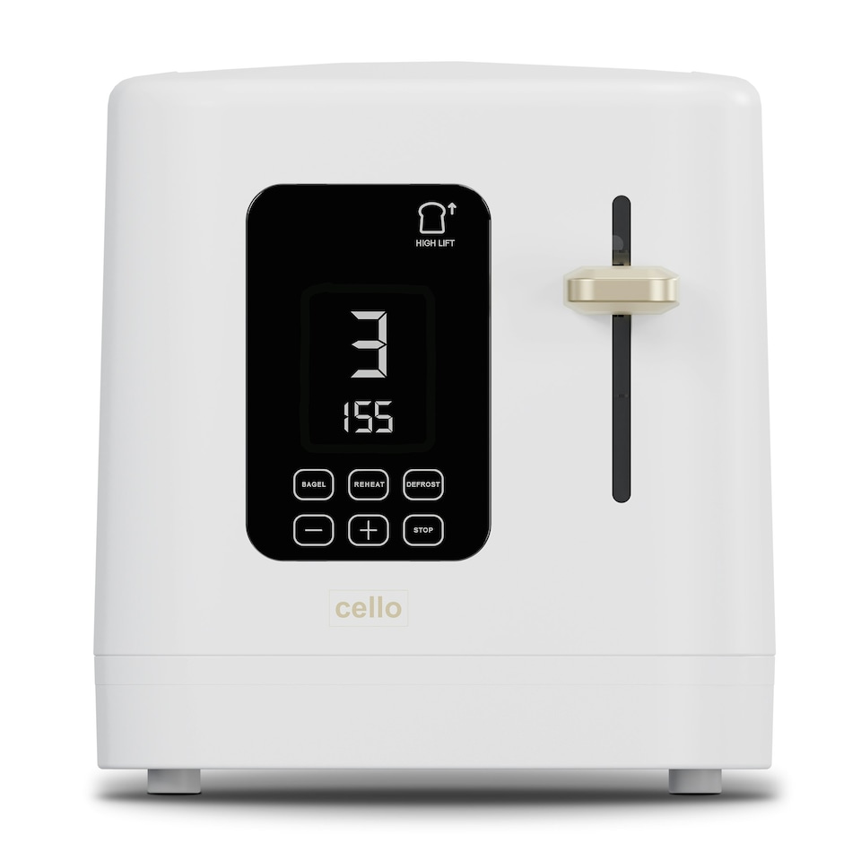 image 1 of Cello Digital 2 Slice Toaster with Touch control and Timer