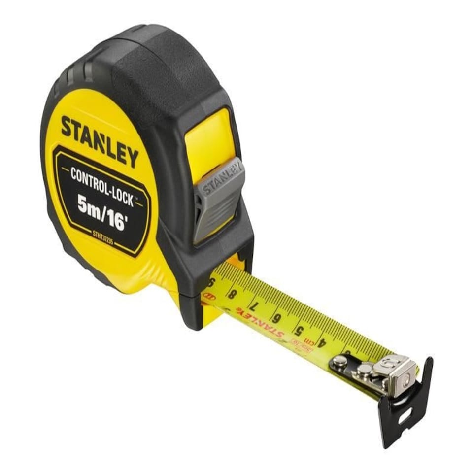 image 1 of STANLEY Hand Tools - CONTROL-LOCK Pocket Tape 5m/16ft (Width 25mm)