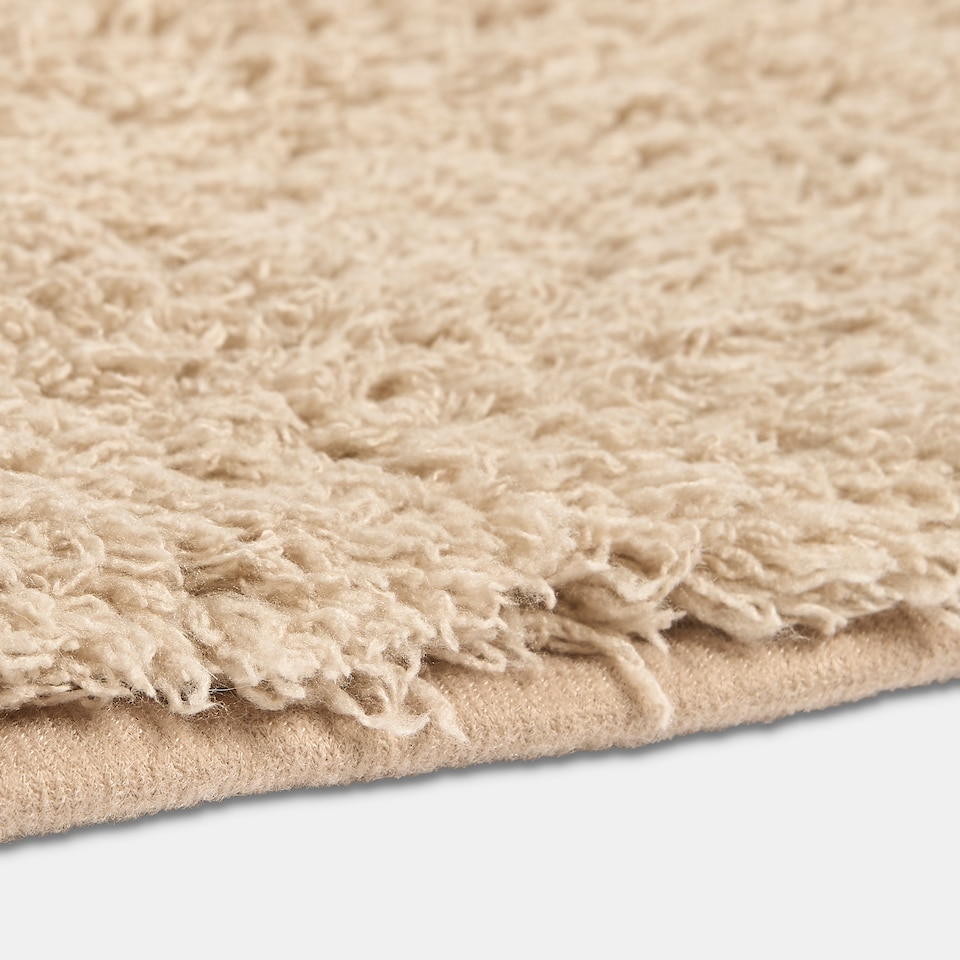 image 1 of OHS Fluffy Teddy Rug Soft Floor Carpet Non Slip Area Mat - 160 x 230cm