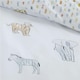 image 7 of Bianca Zoo Animals Cotton Reversible Duvet Cover Set | White