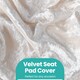 image 4 of Velvet Dining Chair Covers, Spandex High-Back Chair Slipcovers