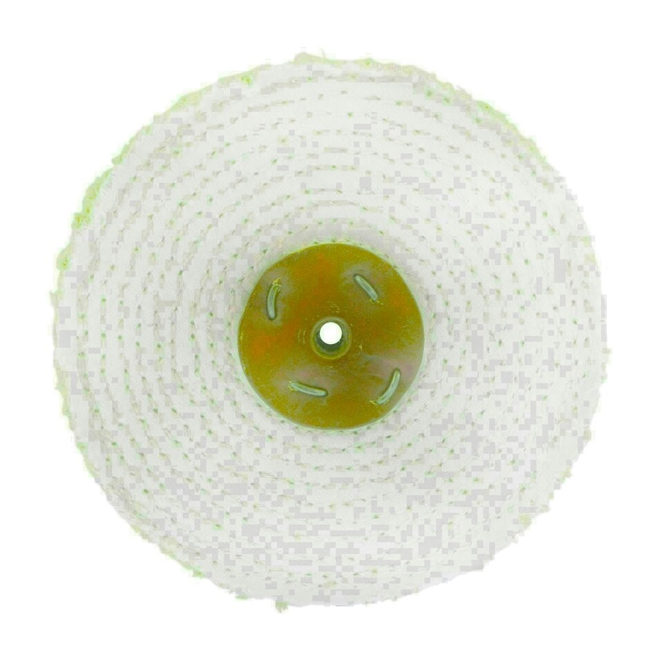 image 1 of Coarse Sisal Fast Cut Buffing Polishing Mop 6" x 1" 2 Section 1st Stage Metal