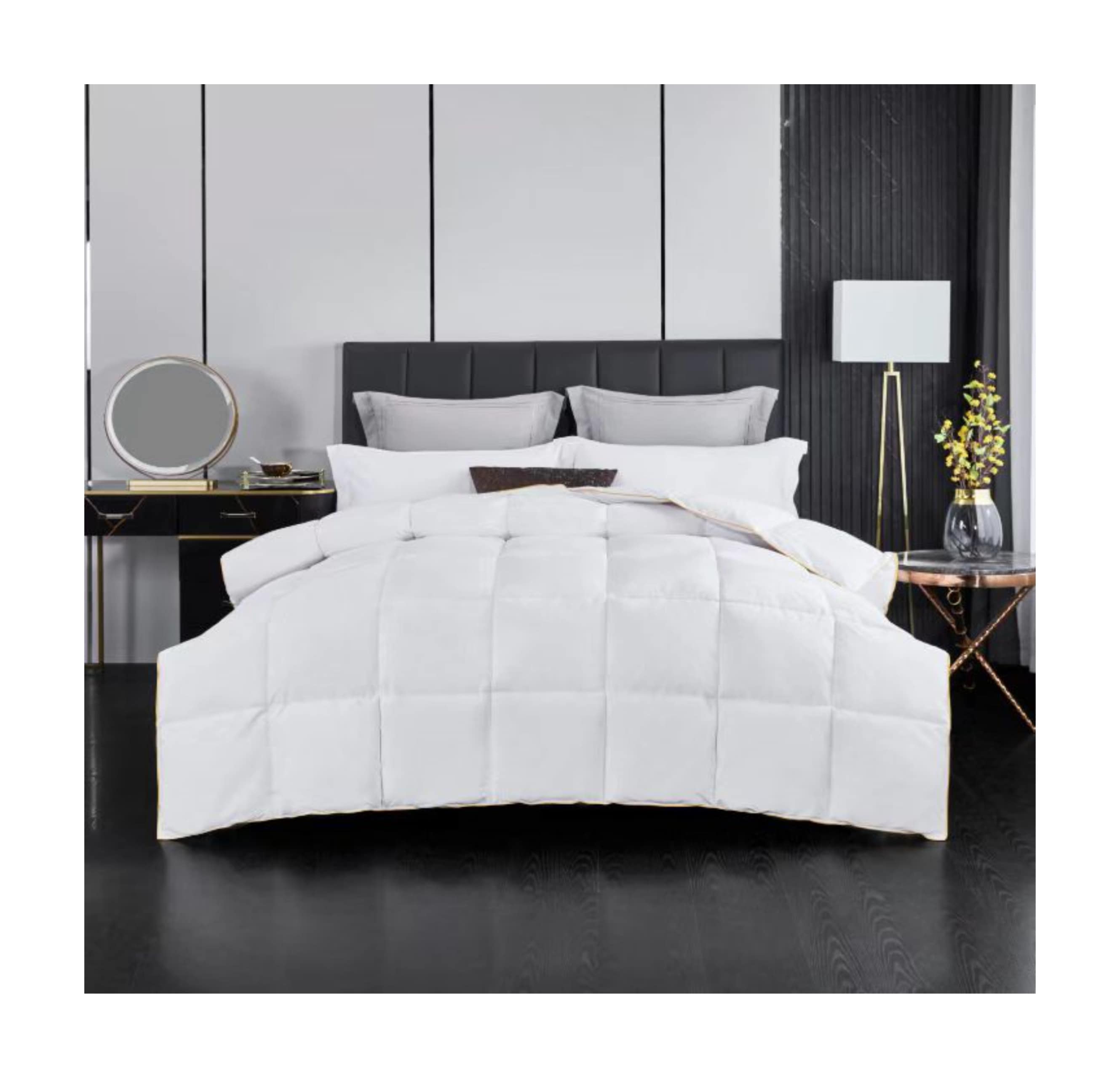 Ezysleep 13.5tog Premium Goose Feather and Down Duvet - High-Quality Filling | White | White