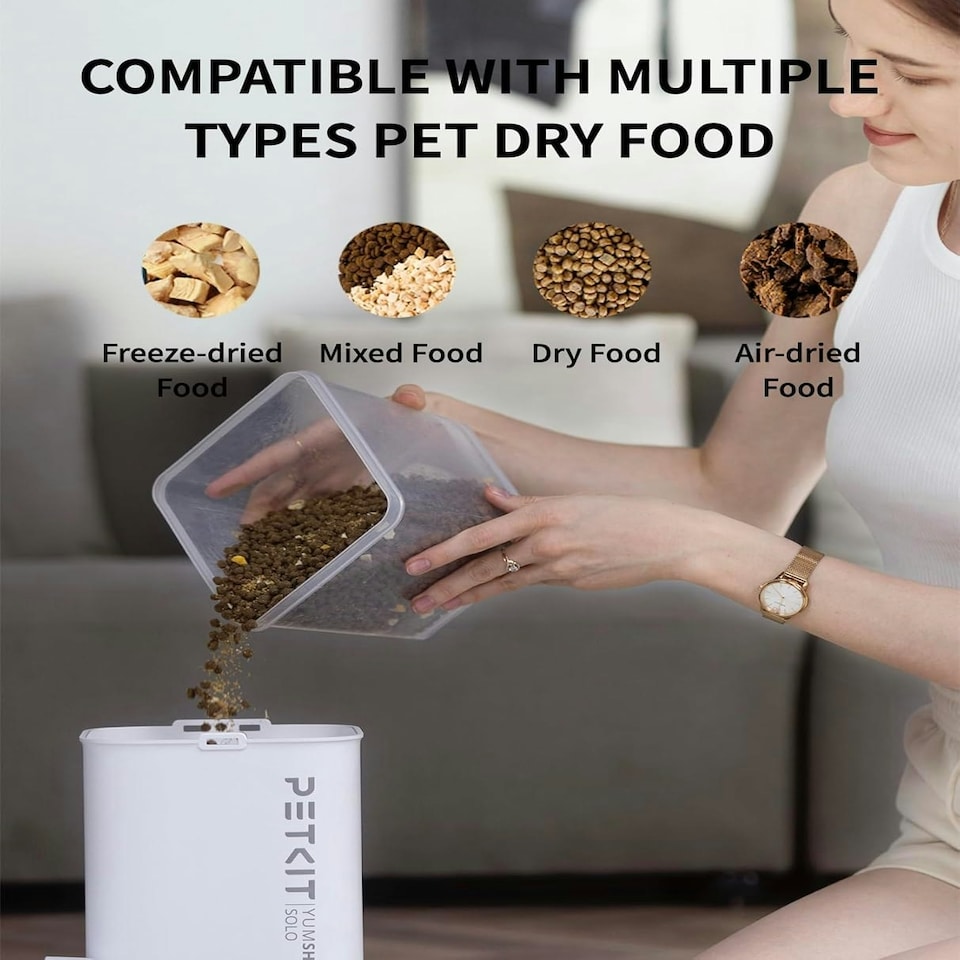 image 1 of PETKIT Fresh Element SOLO Smart Pet Food Feeder - White