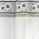 image 3 of Keswick Black Floral Embroidery Window Set 249 x 137 cm Rod Pocket Window Set with Attached Valance and 2 Matching Tie Backs