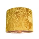 image 1 of Modern Ochre Crushed Velvet 8 Inch Table-Pendant Lampshade with Shiny Copper Inner | Yellow