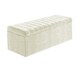 image 4 of 90cm Safar Large Striped Storage Ottoman Box, Cream Plush Velvet Upholstered Deep Storage Ottoman End of Bed Bench