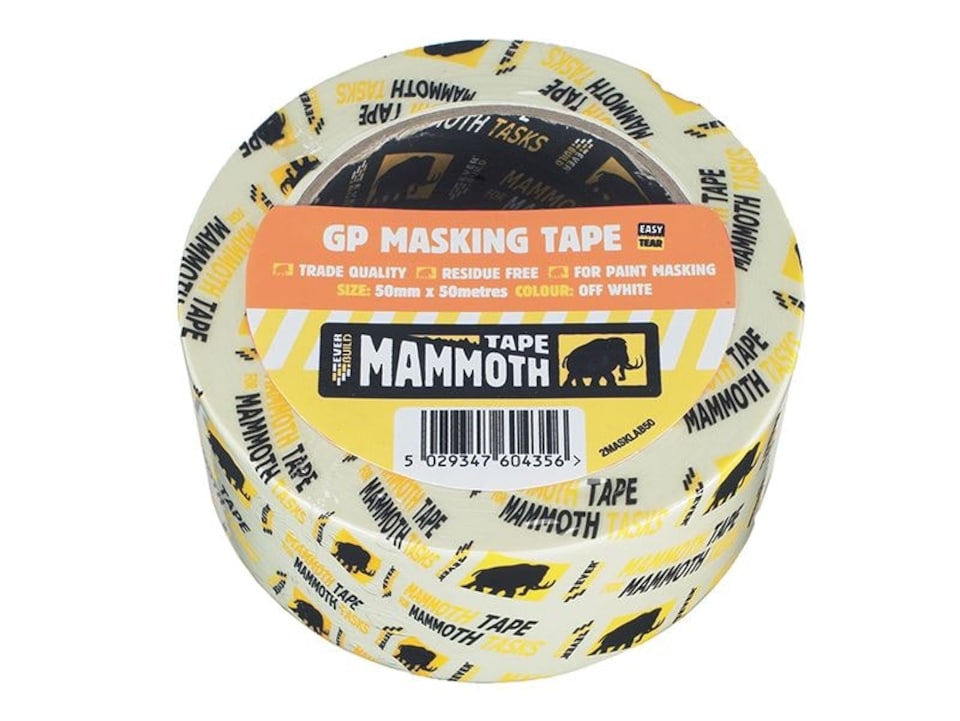 Everbuild Sika - Mammoth Retail Masking Tape 38mm x 50m