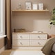 image 2 of Surrey 4 Drawer Bed Box in Kashmir Ash & Bardolino Oak (Ready Assembled) | Cream | Kashmir Ash & Bardolino Oak