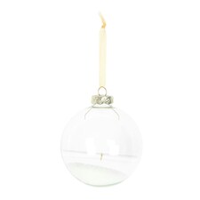 Something Different Christmas Wish Glass Hanging Bauble - Transparent - One Size