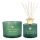 image 1 of Nicola Spring Scented Candle & Reed Diffuser Set - 350g - Sage & Seasalt | Green | Green