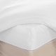 image 4 of OHS Plain Soft Microfibre 30cm Deep Fitted Bed Sheet, Double - White