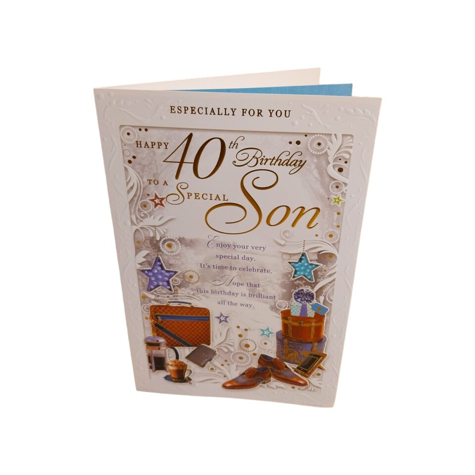 image 1 of 40th Birthday to Special Son Opacity Card
