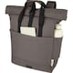 image 4 of Joey Roll Top Canvas 15L Laptop Backpack - Grey - One Size