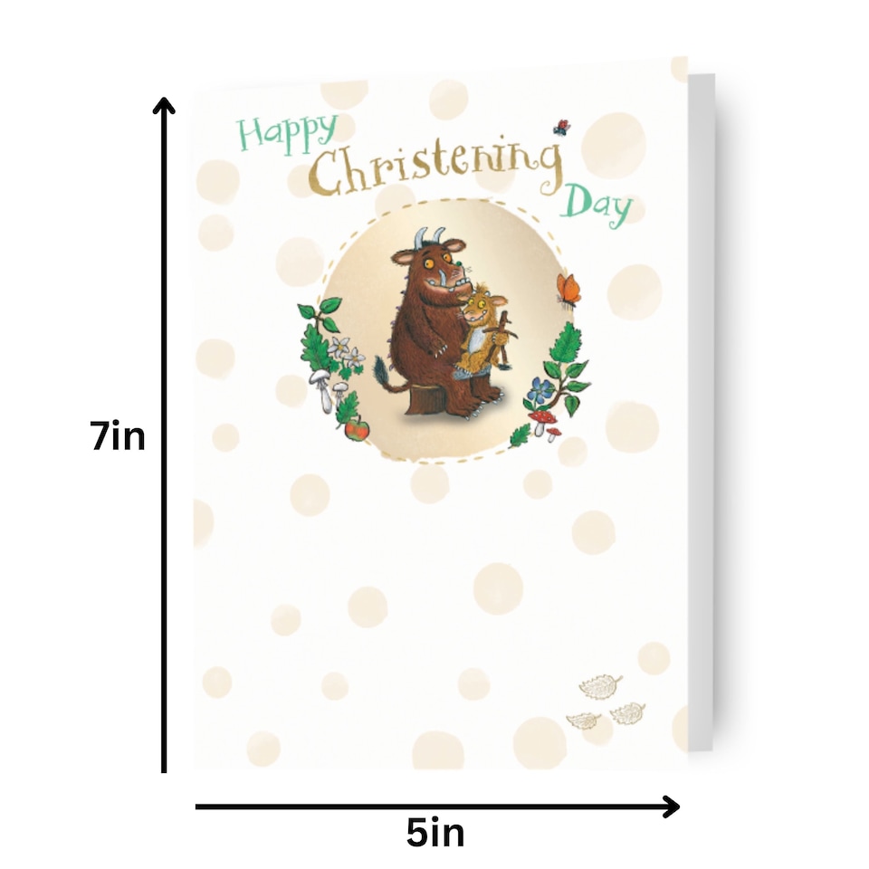 image 1 of The Gruffalo 'Happy Christening Day' Card
