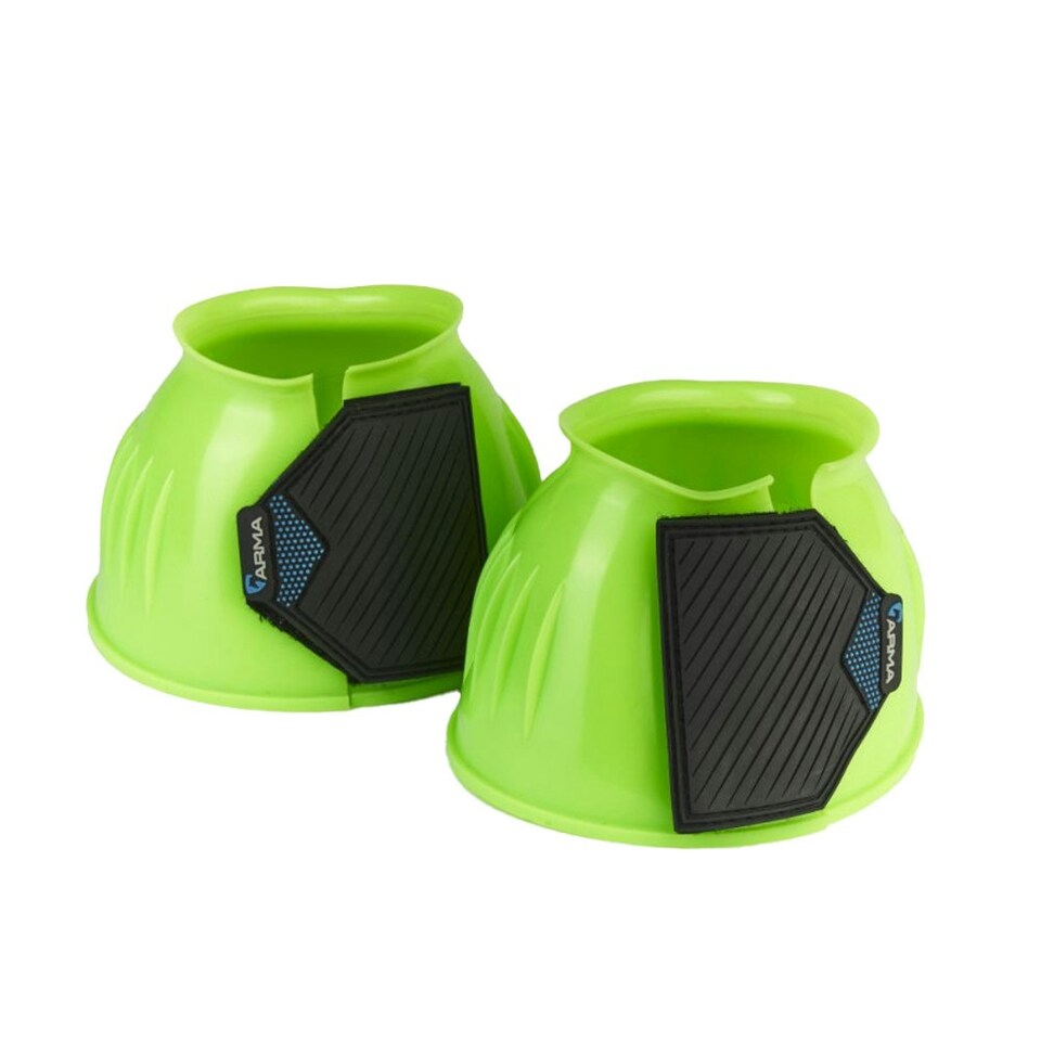 ARMA Gloss Horse Overreach Boots - Green - Cob