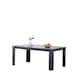 image 1 of Dining Table Dark Grey Wood Kitchen Place for 6 Seats, Dining Table Only (Dark Grey H75 x L140 x W80 CM) Grey