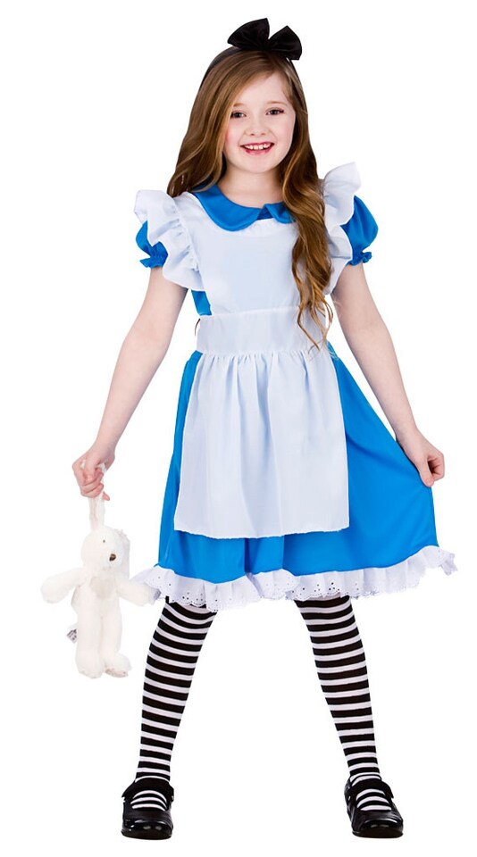 Classic Storybook Alice Girls Fancy Dress Costume (5-7 Years)