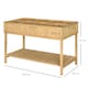image 5 of Outsunny Wooden Herb Planter Stand 8 Cubes Bottom Shelf Raised Bed Natural