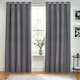 image 4 of furn. Dawn Blackout Charcoal Eyelet Curtains (W)168cm x (D)137cm | Multi