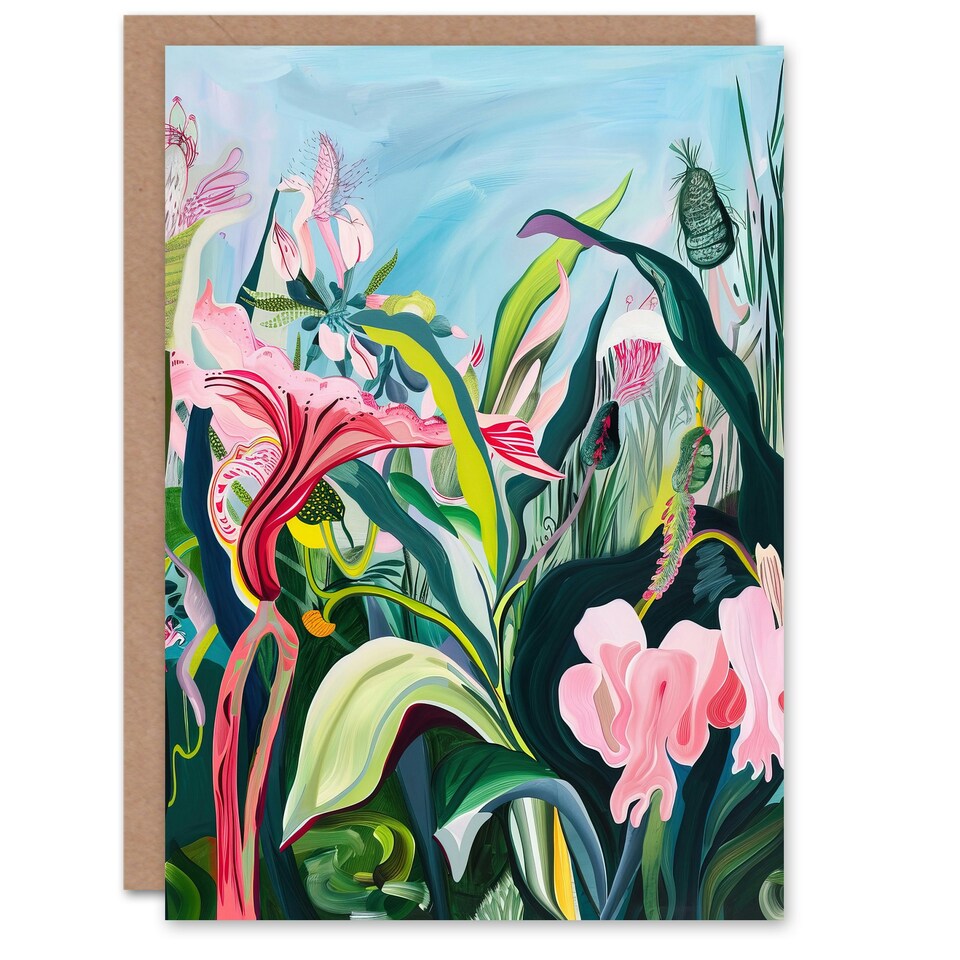 image 1 of Exotic Wildflower Garden Tropical Her Birthday Card