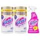 image 1 of Vanish Gold Oxi Action Stain Remover 2 x 1.9kg (total 3.8 kg), Whitening Booster Powder & Vanish 500 ml Colour Spray Bundle for tough stains