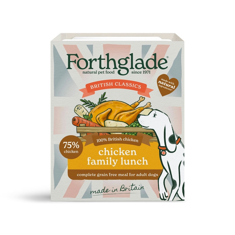 image 1 of British Classics Chicken Family Lunch Wet Dog Food (18x395g)
