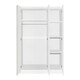 image 10 of Malvern 3 Door Wardrobe - L50.5 x W115 x H180 cm - Urban Snow | Brown | Urban Snow