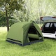 image 9 of Outsunny 3-4 Person Camping Tent, Waterproof Tent Green | Olive Green, Grey