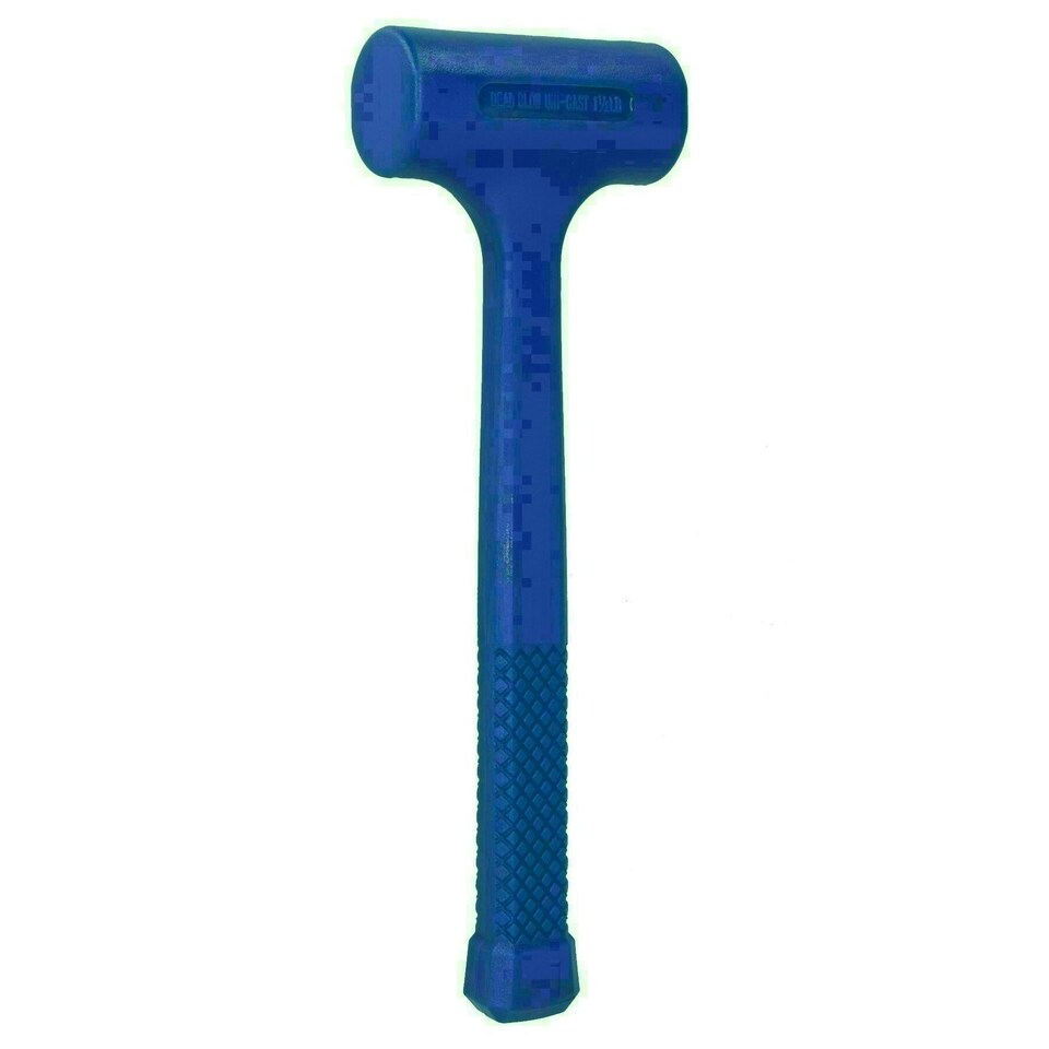 image 1 of 1.5lb Dead Blow Hammer Mallet Shot Loaded Head Impact Recoil Non Marking