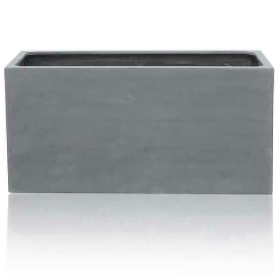 image 1 of Primrose Polystone Small Grey Patio Trough Planter 80cm