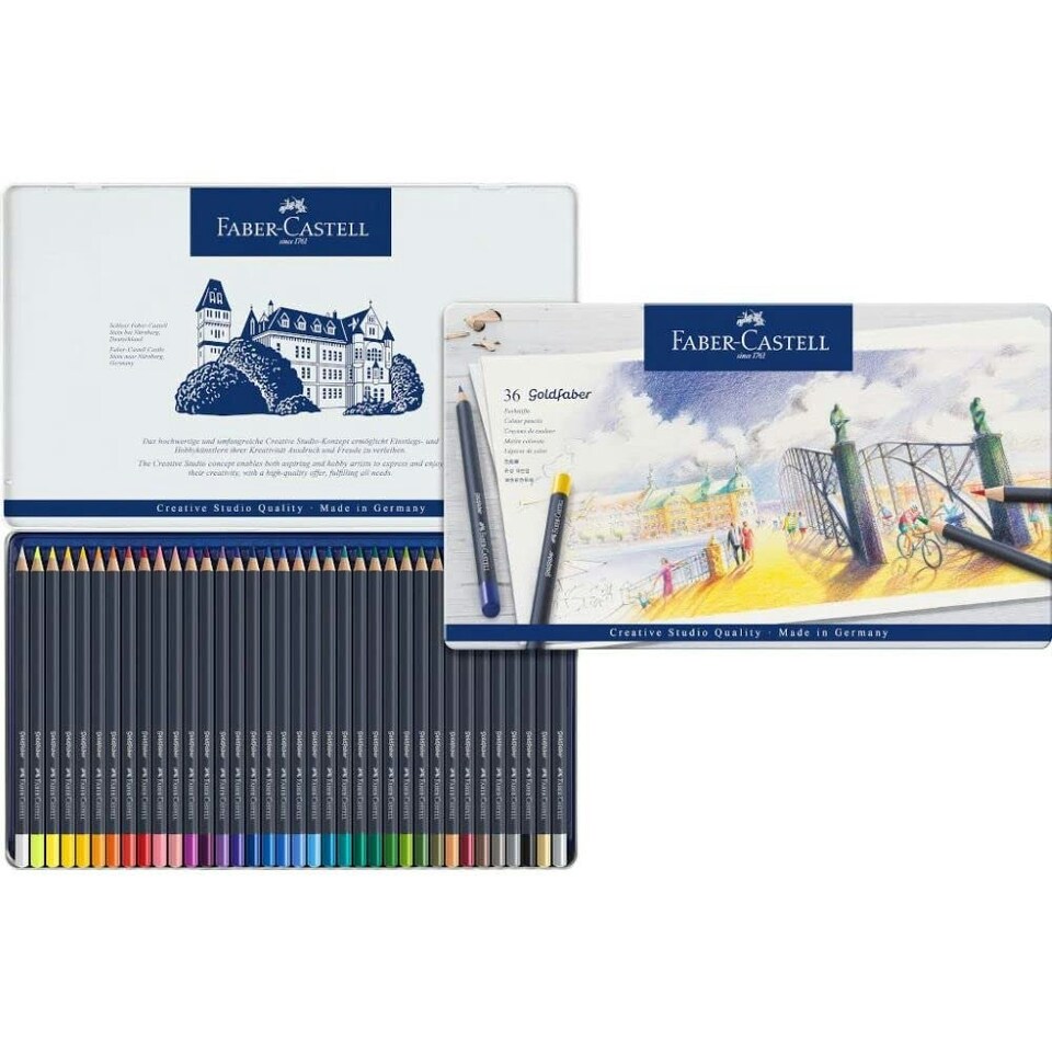 GoldFaber Colour Pencils Tin of 36 - West - FC114736