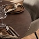 image 5 of Heaven Round Dining Table with Ceramic Rusty Brown Top